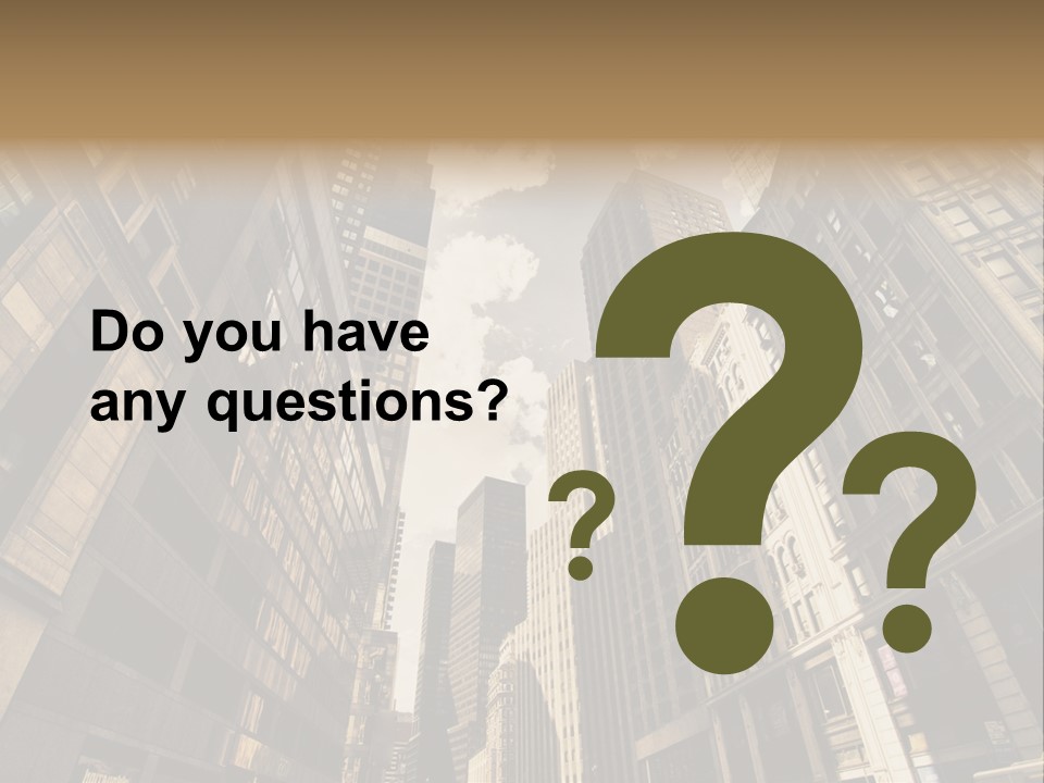 Architecture Blue Finance PowerPoint Template