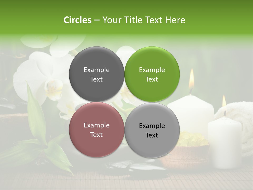 Tropical Close Up Plant PowerPoint Template