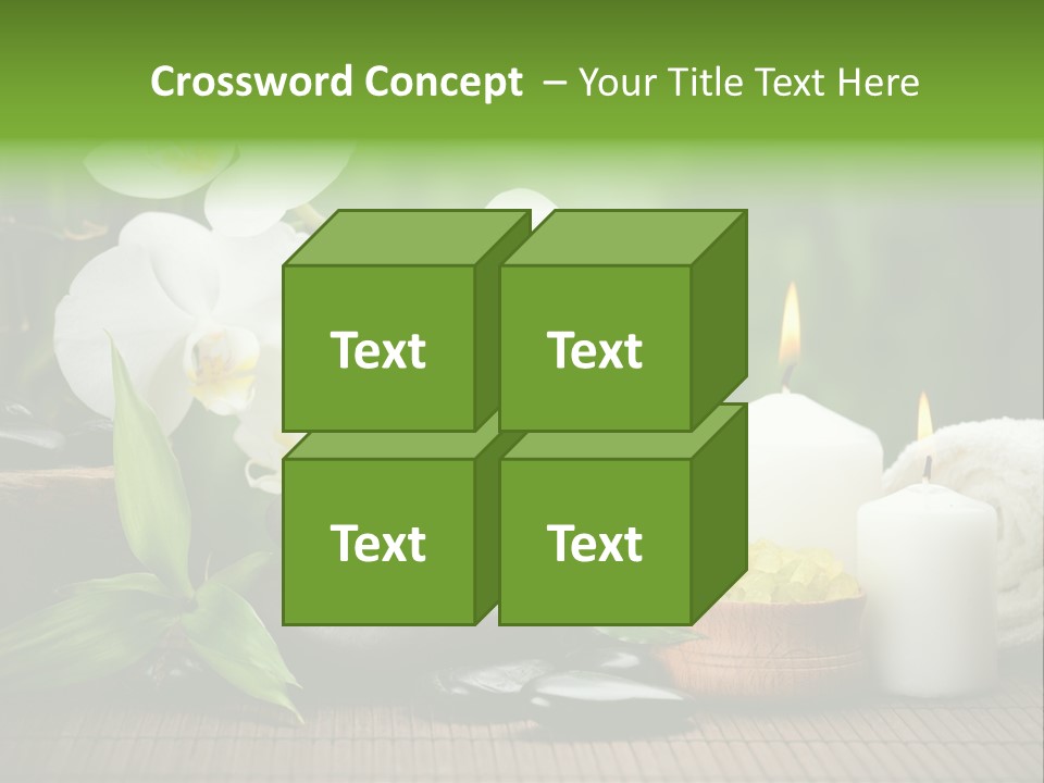 Tropical Close Up Plant PowerPoint Template