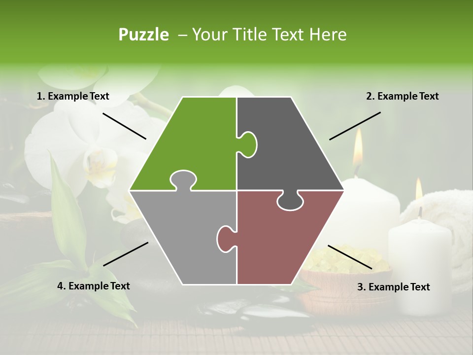 Tropical Close Up Plant PowerPoint Template