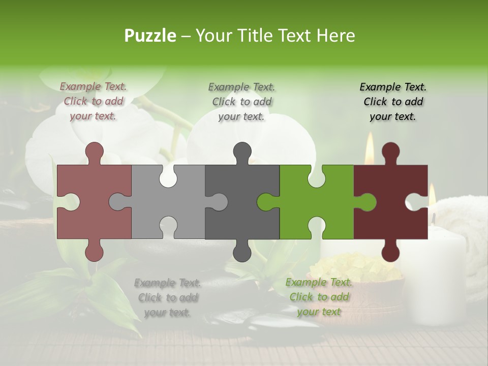 Tropical Close Up Plant PowerPoint Template