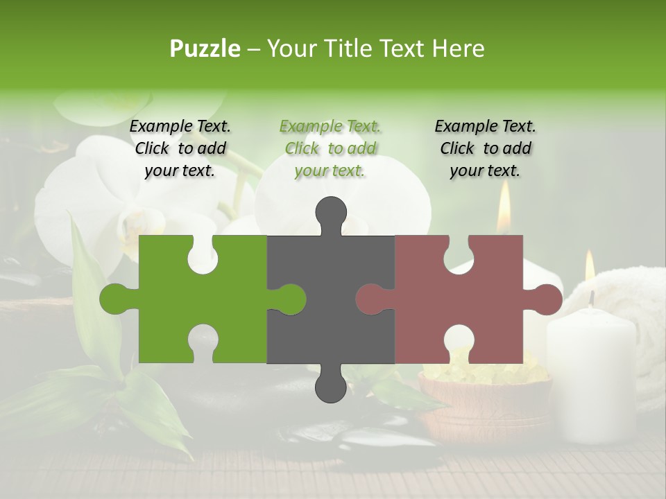 Tropical Close Up Plant PowerPoint Template