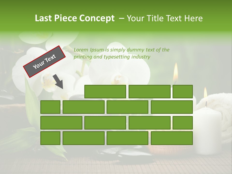 Tropical Close Up Plant PowerPoint Template