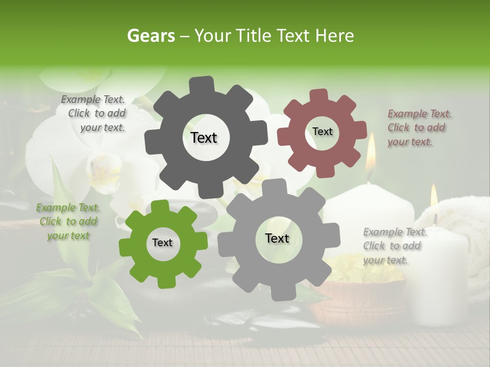Tropical Close Up Plant PowerPoint Template