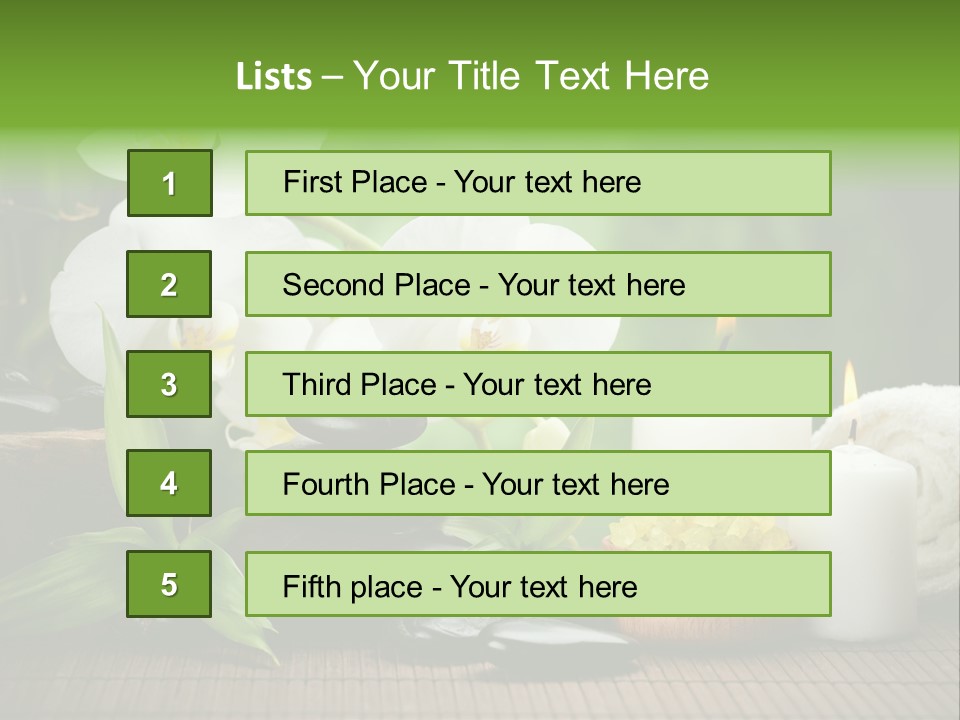 Tropical Close Up Plant PowerPoint Template