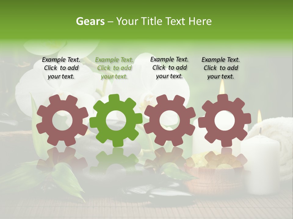 Tropical Close Up Plant PowerPoint Template