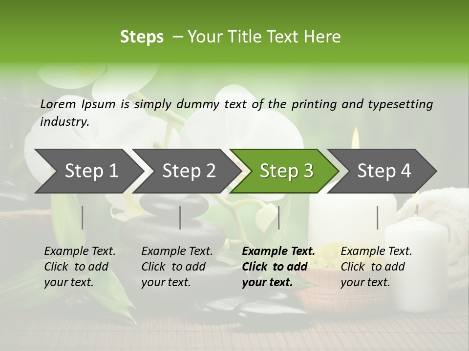 Tropical Close Up Plant PowerPoint Template