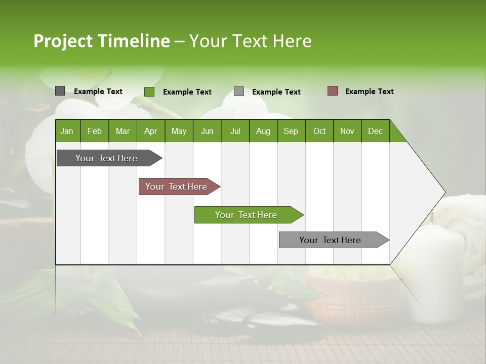 Tropical Close Up Plant PowerPoint Template
