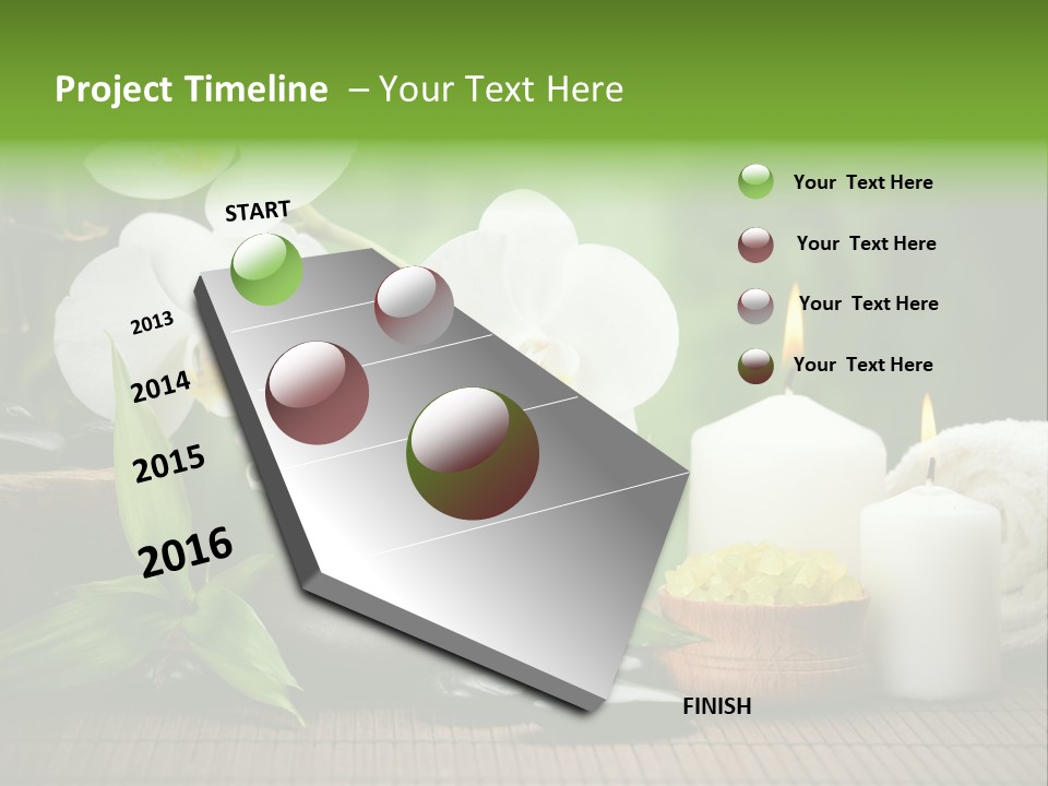 Tropical Close Up Plant PowerPoint Template