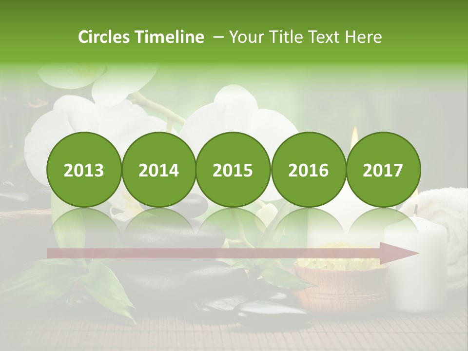 Tropical Close Up Plant PowerPoint Template