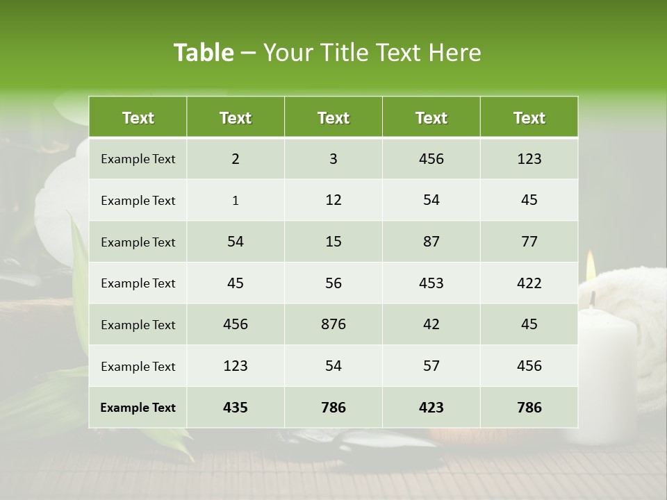 Tropical Close Up Plant PowerPoint Template