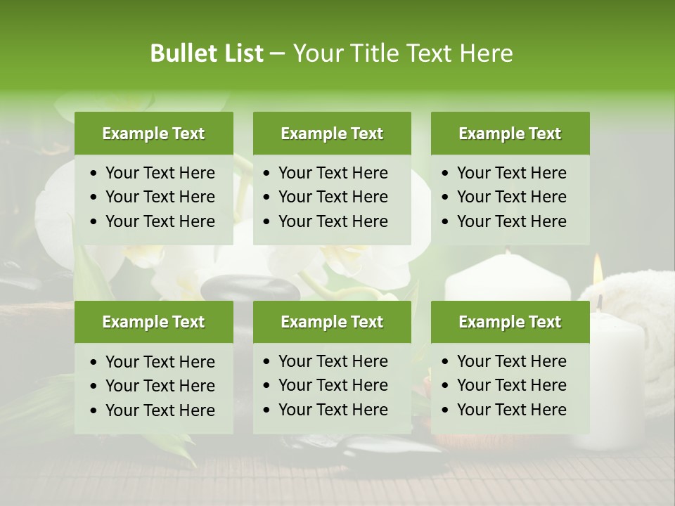 Tropical Close Up Plant PowerPoint Template