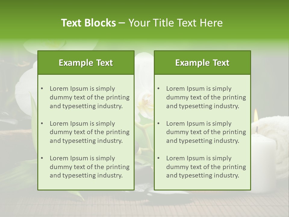 Tropical Close Up Plant PowerPoint Template
