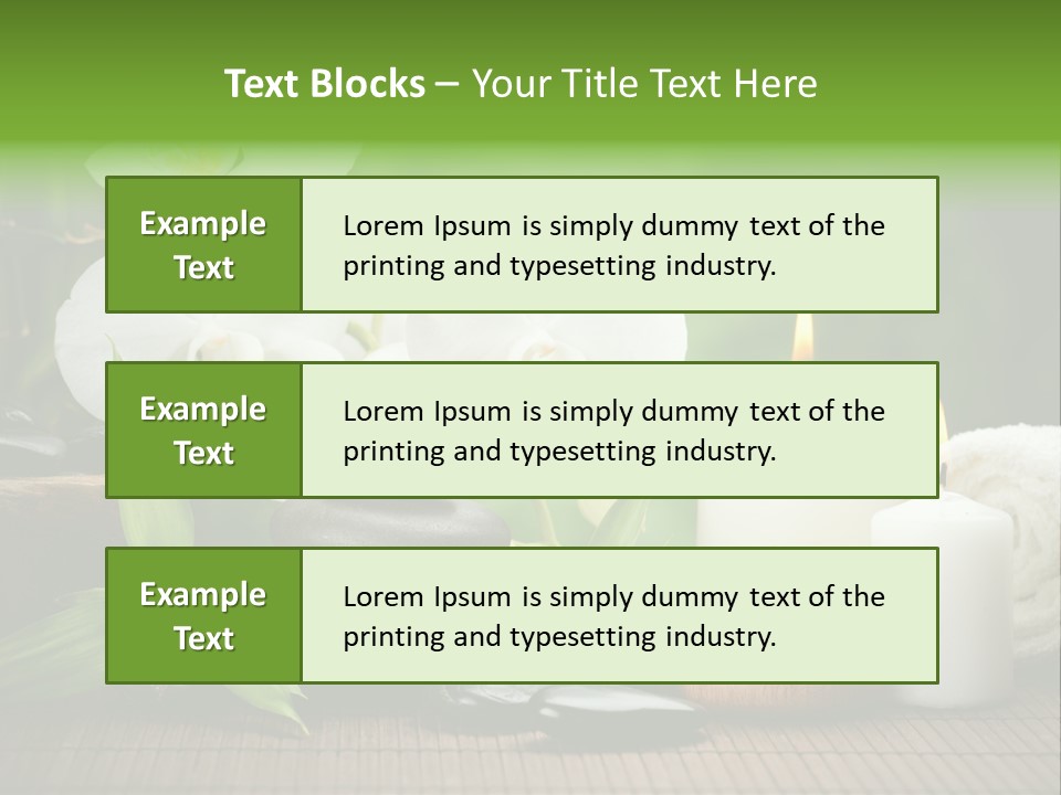 Tropical Close Up Plant PowerPoint Template