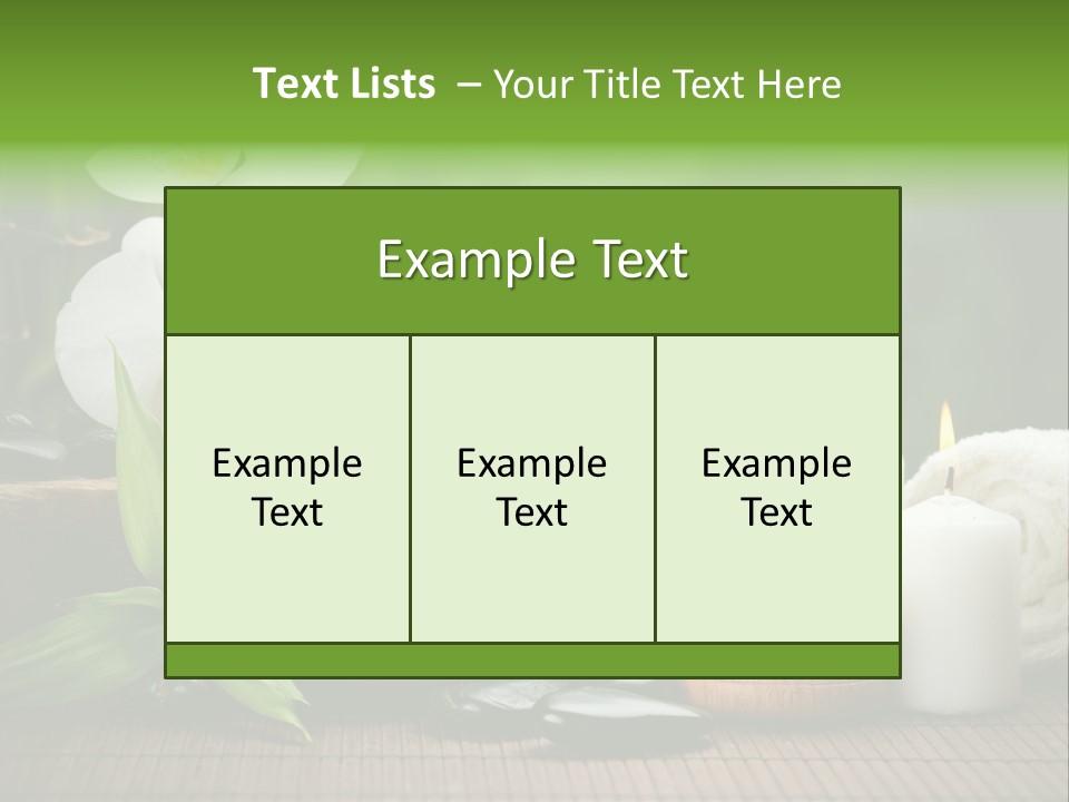 Tropical Close Up Plant PowerPoint Template