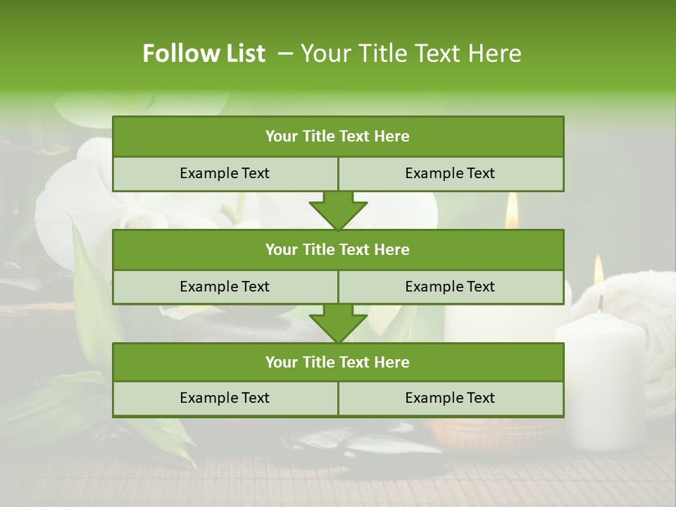 Tropical Close Up Plant PowerPoint Template