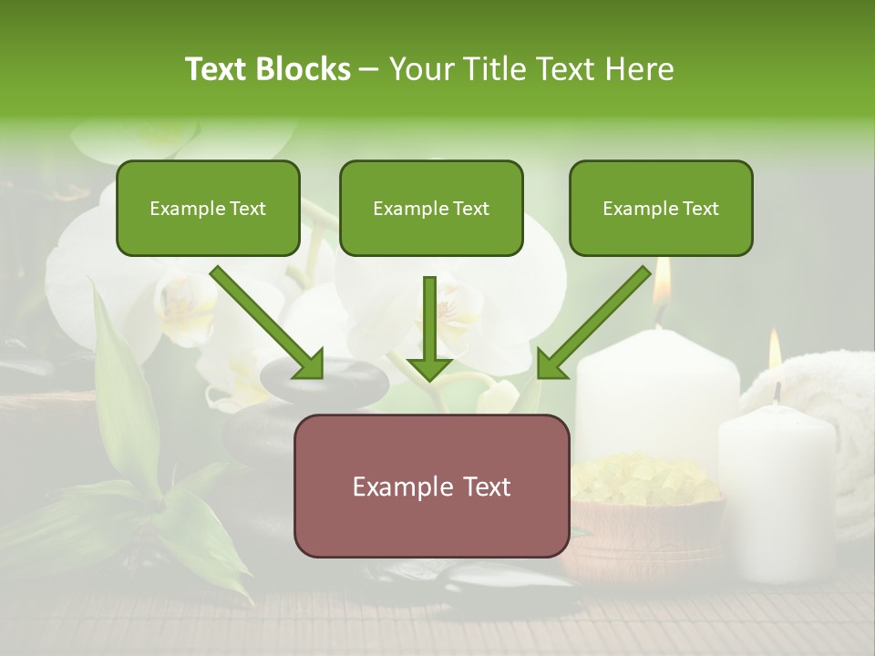 Tropical Close Up Plant PowerPoint Template