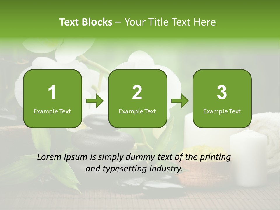 Tropical Close Up Plant PowerPoint Template
