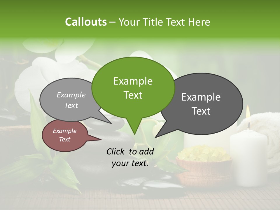 Tropical Close Up Plant PowerPoint Template