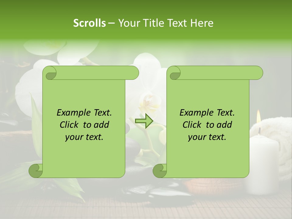 Tropical Close Up Plant PowerPoint Template
