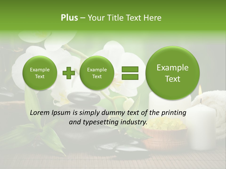 Tropical Close Up Plant PowerPoint Template