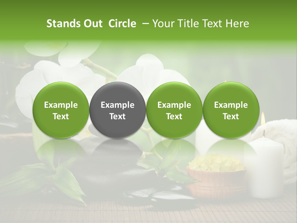 Tropical Close Up Plant PowerPoint Template
