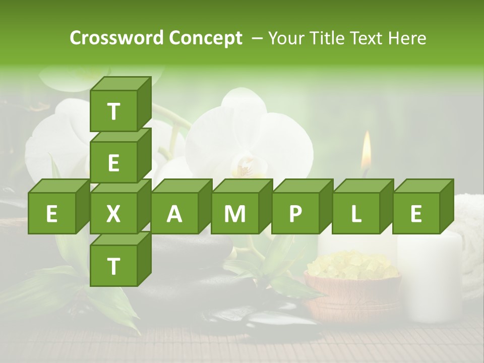 Tropical Close Up Plant PowerPoint Template