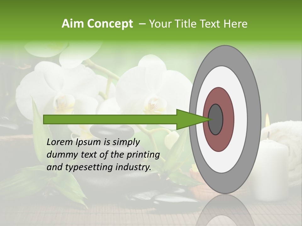 Tropical Close Up Plant PowerPoint Template