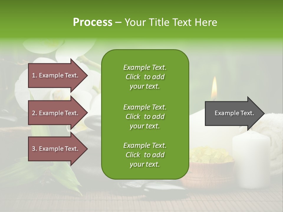 Tropical Close Up Plant PowerPoint Template