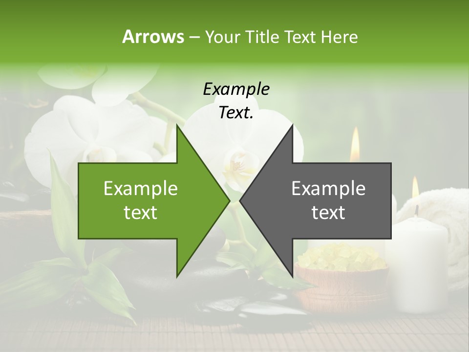 Tropical Close Up Plant PowerPoint Template