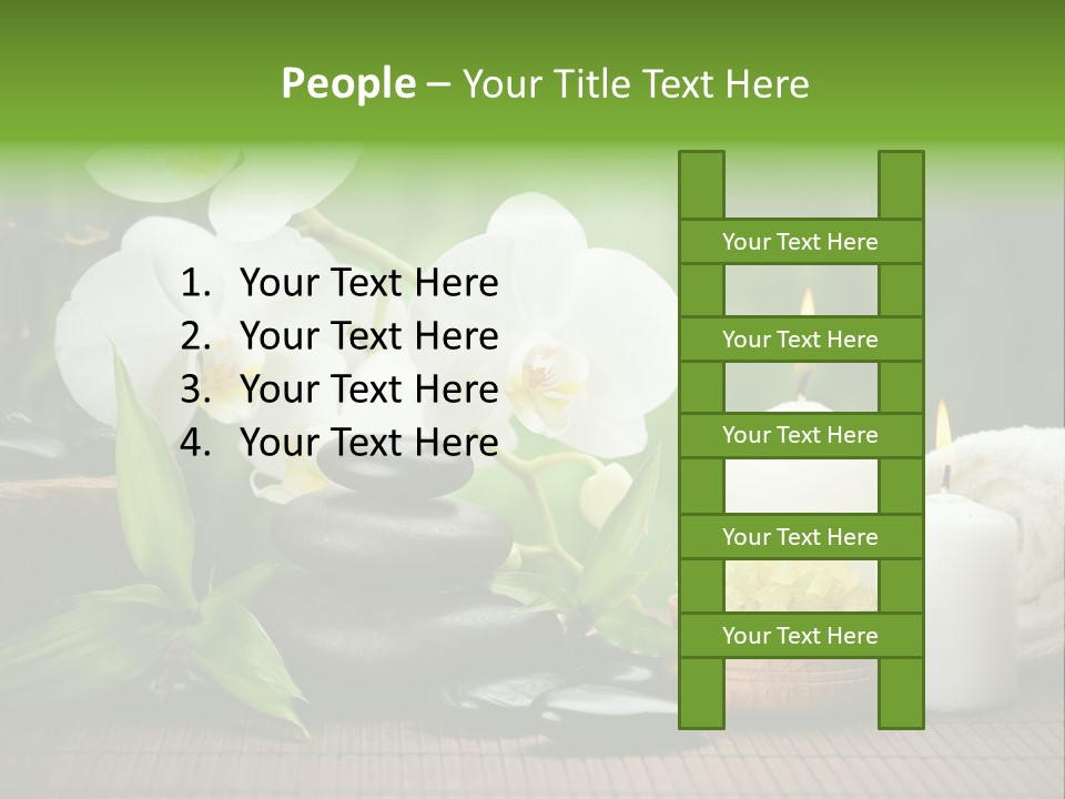 Tropical Close Up Plant PowerPoint Template