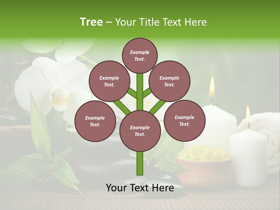 Tropical Close Up Plant PowerPoint Template