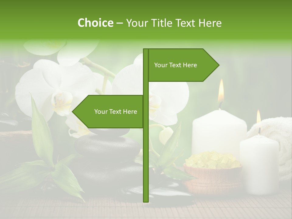 Tropical Close Up Plant PowerPoint Template