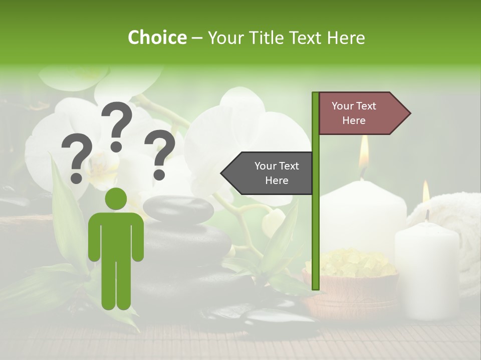 Tropical Close Up Plant PowerPoint Template