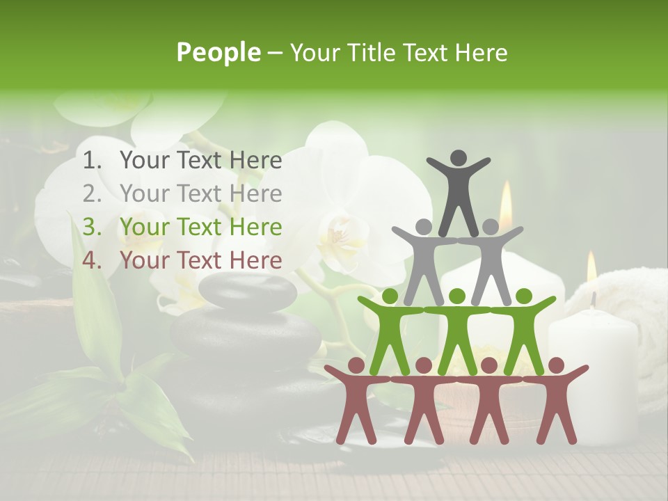 Tropical Close Up Plant PowerPoint Template