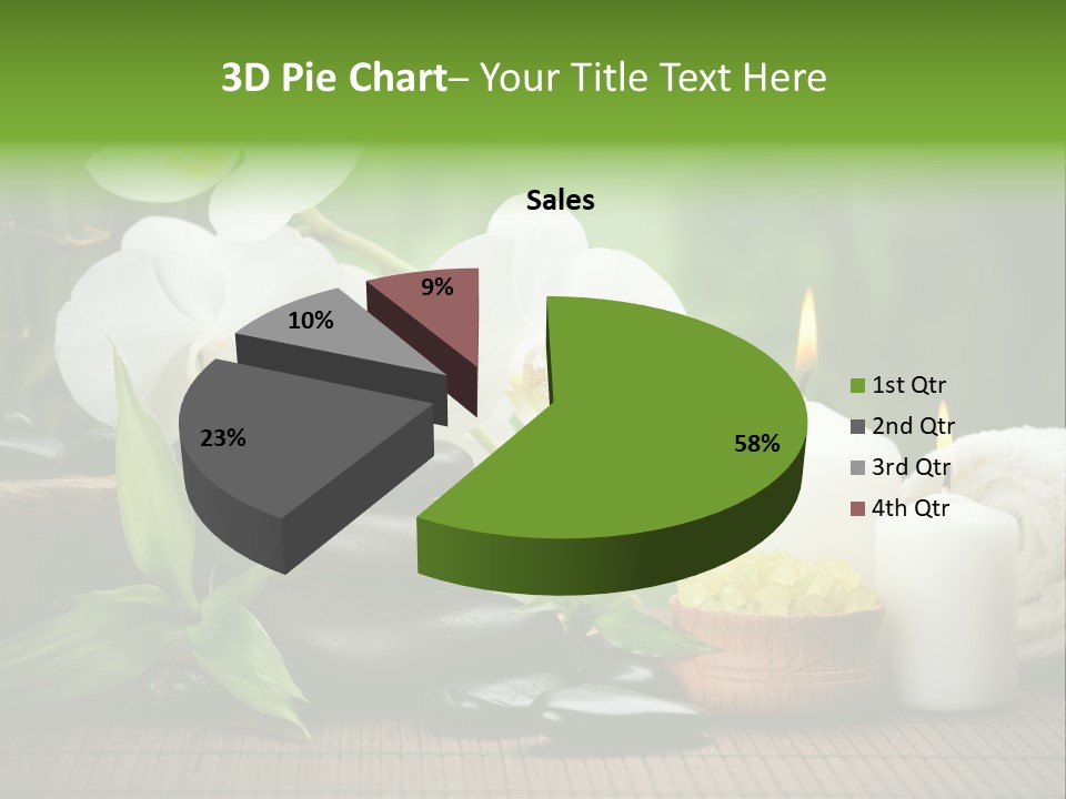 Tropical Close Up Plant PowerPoint Template