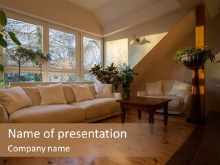 Nobody Parquet Attic PowerPoint Template