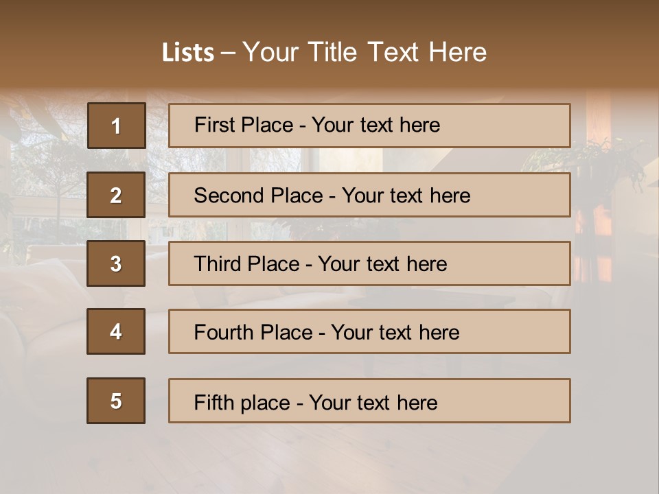 Nobody Parquet Attic PowerPoint Template