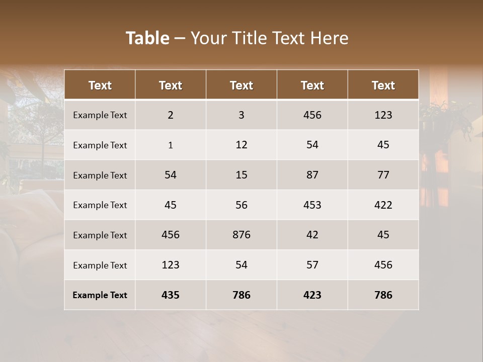 Nobody Parquet Attic PowerPoint Template