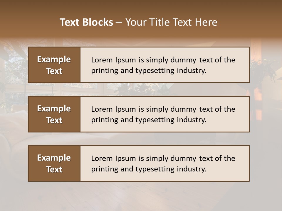 Nobody Parquet Attic PowerPoint Template