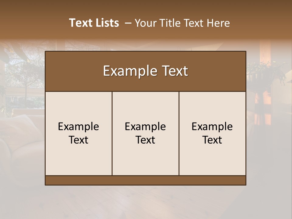 Nobody Parquet Attic PowerPoint Template