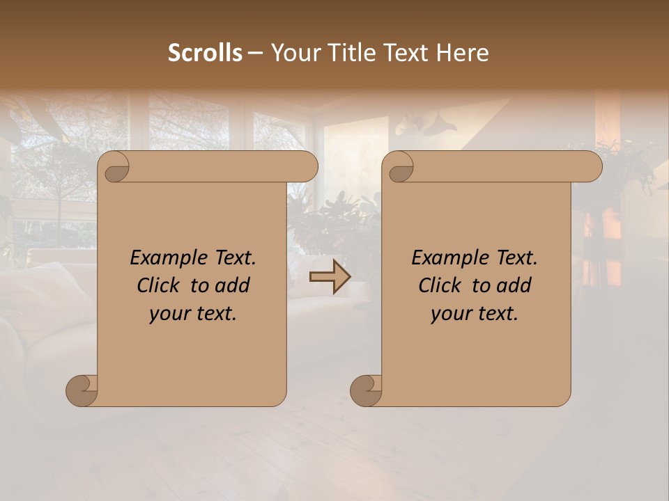 Nobody Parquet Attic PowerPoint Template