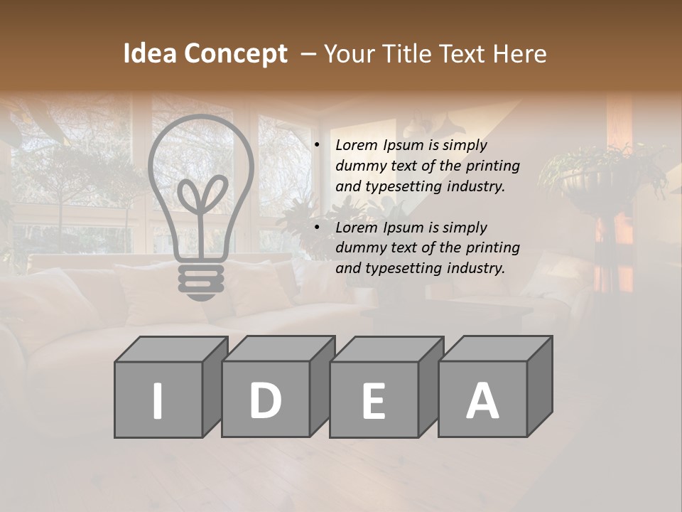 Nobody Parquet Attic PowerPoint Template