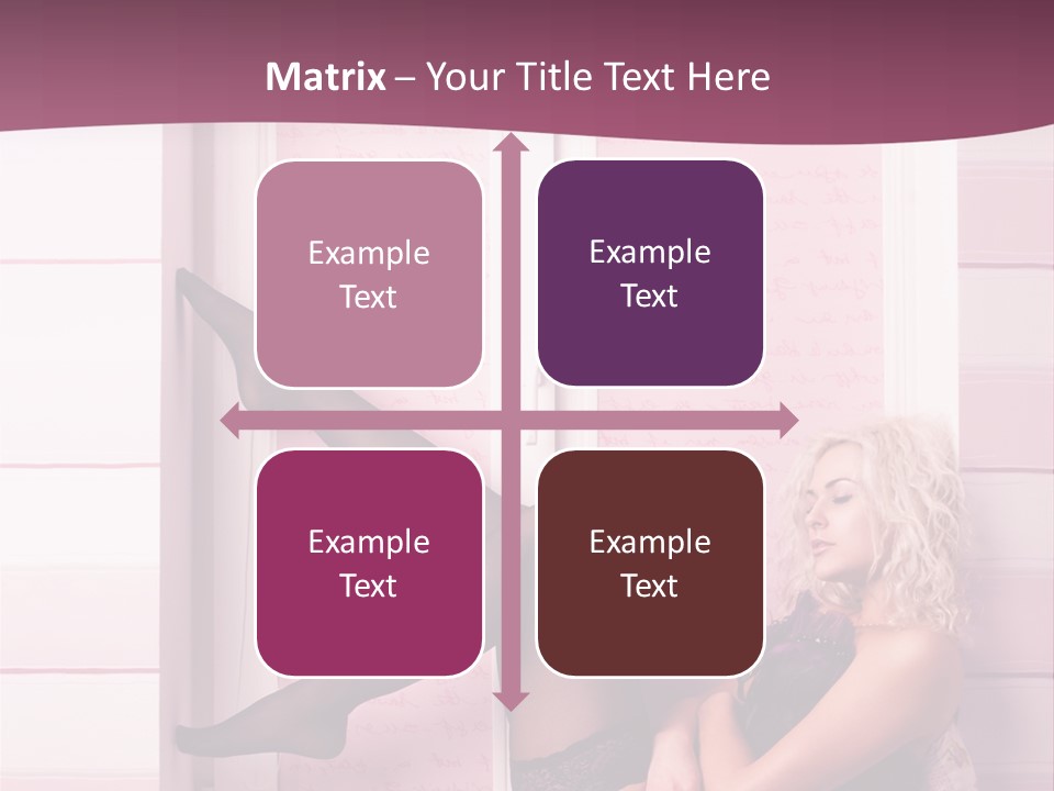 Sensuality One Person People PowerPoint Template