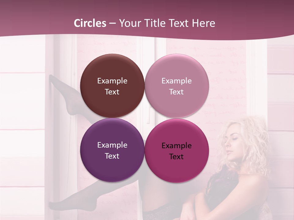 Sensuality One Person People PowerPoint Template