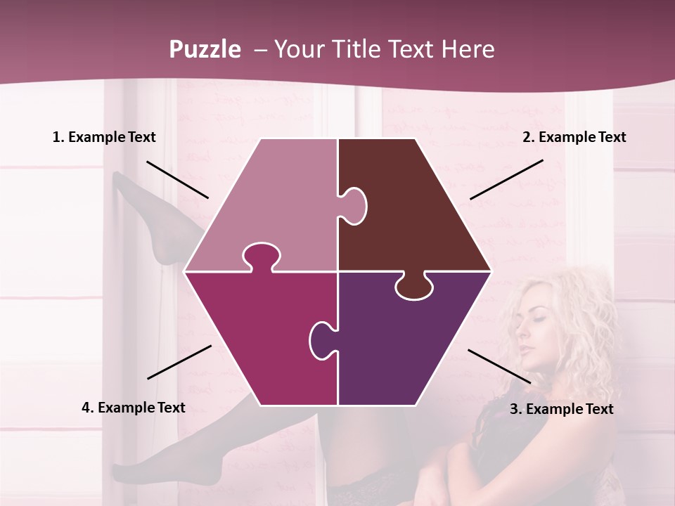 Sensuality One Person People PowerPoint Template