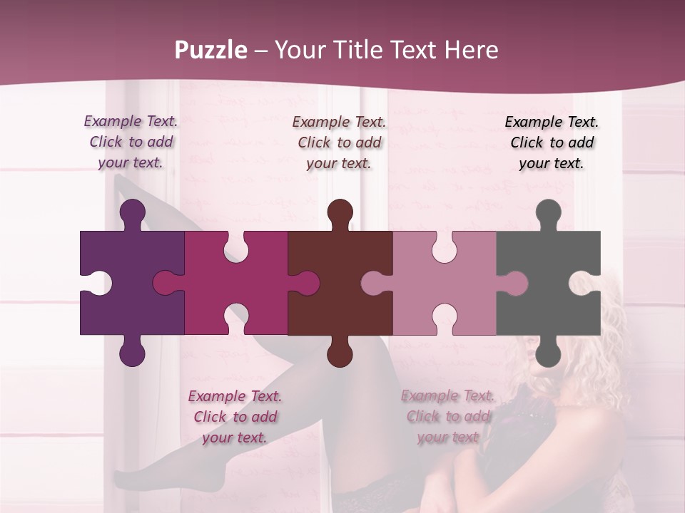 Sensuality One Person People PowerPoint Template