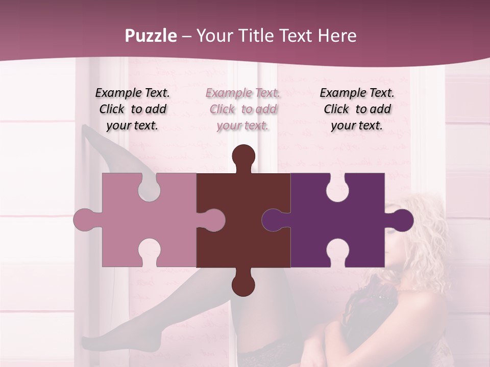 Sensuality One Person People PowerPoint Template