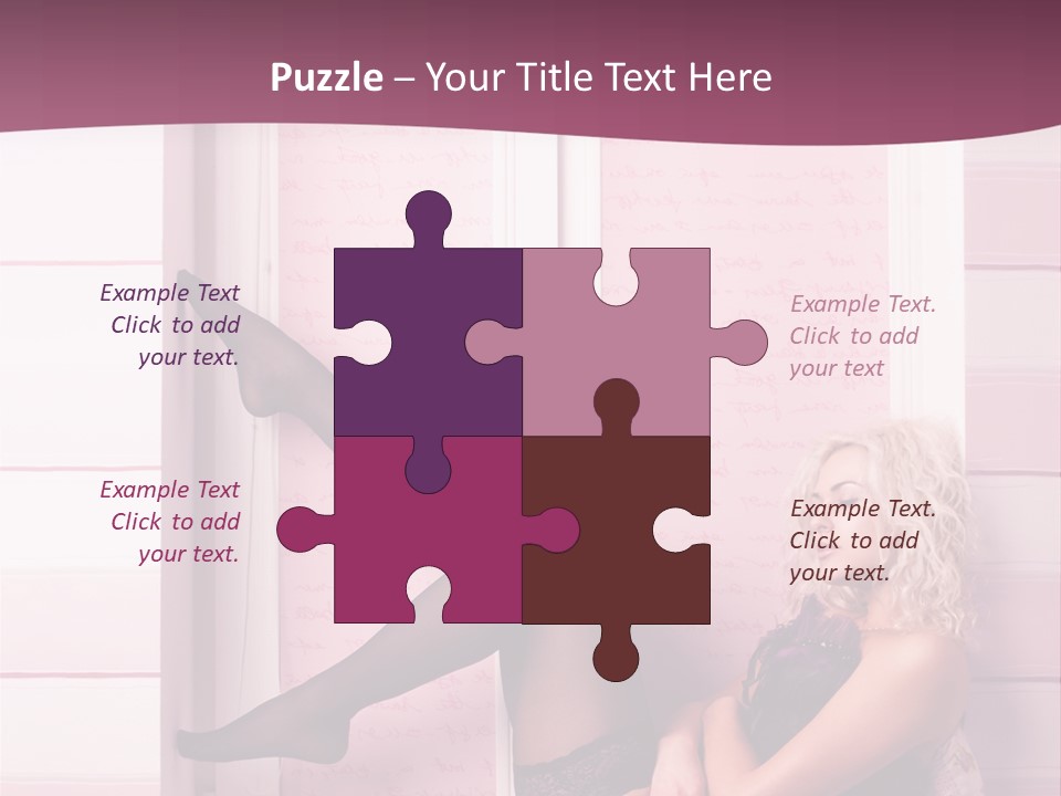 Sensuality One Person People PowerPoint Template