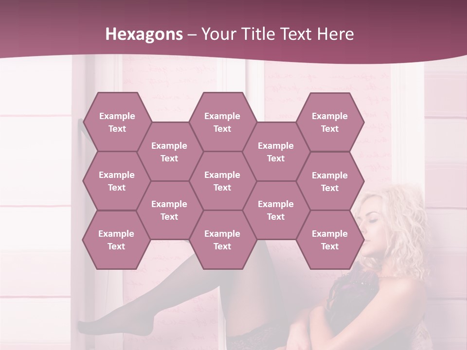 Sensuality One Person People PowerPoint Template